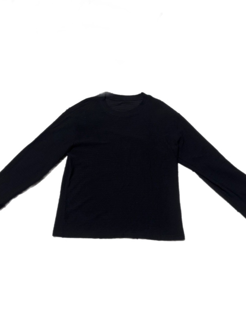 Y2K M Dazy Women's Black Long-Sleeve Crew Neck Top Shirt Casual Comfy Streetwear
